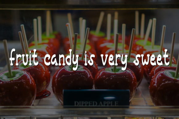 Fruit Candy Font Poster 4
