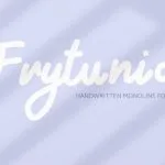 Frytunia Font Poster 1
