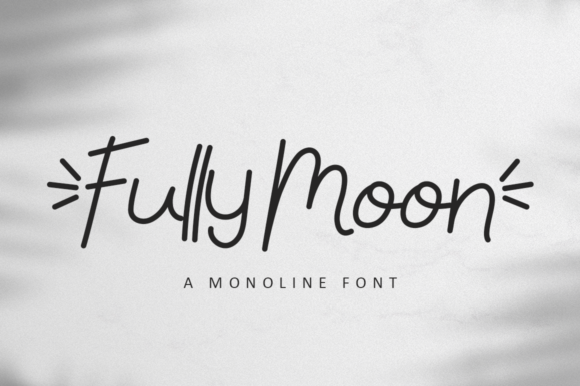 Fully Moon Font Poster 1