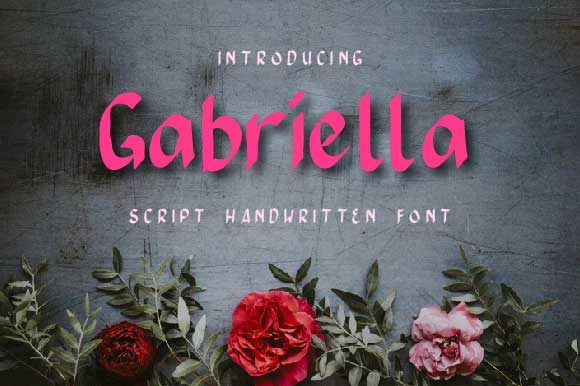 Gabriella Font Poster 1