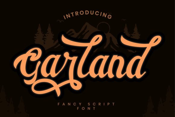 Garland Font Poster 1