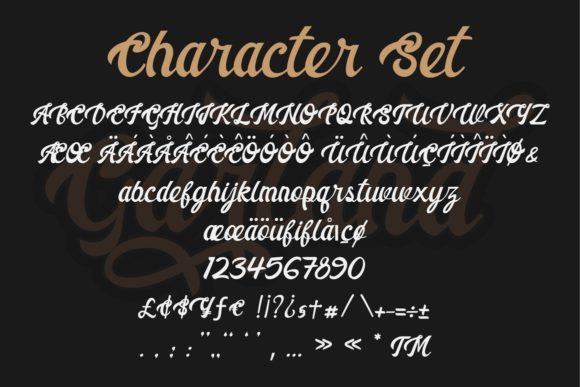 Garland Font Poster 10