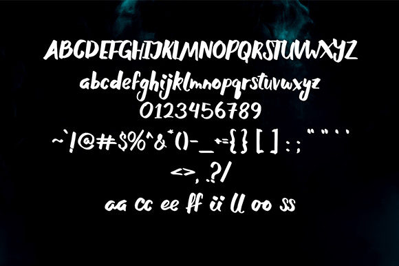 Garotte Font Poster 2