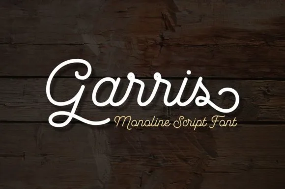 Garris Font Garris Font Poster 1