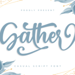 Gather Font Poster 1