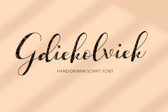 Gdiekolviek Font Poster 1