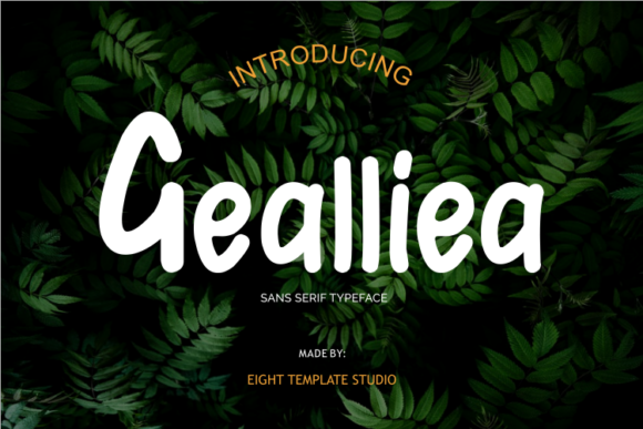 Gealliea Font Poster 1