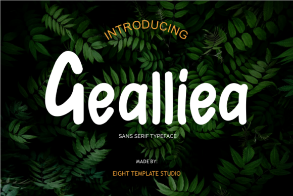 Gealliea Font Gealliea Font Poster 1