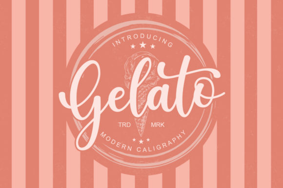 Gelato Font Poster 1