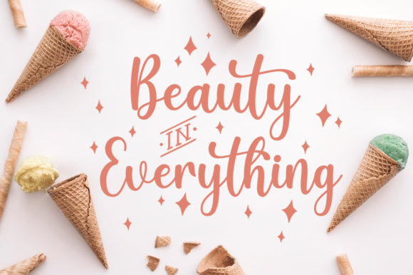 Gelato Font Poster 2
