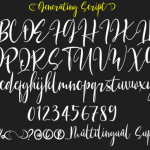 Generating Font Poster 5