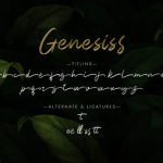Genesiss Font Poster 11
