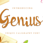 Genius Font Poster 1