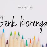 Genk Korengan Font Poster 1