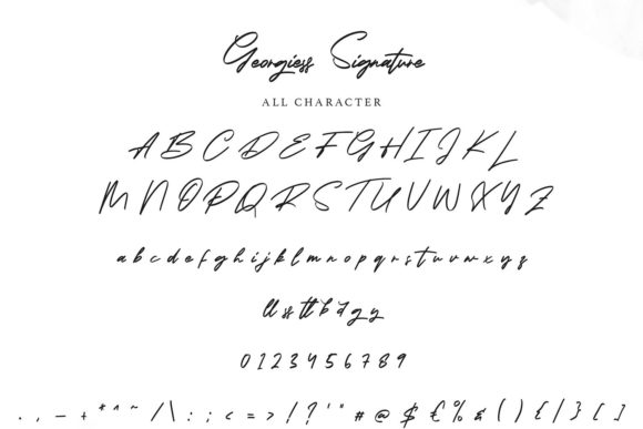 Georgiess Signature Font Poster 6