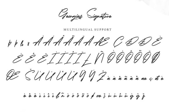 Georgiess Signature Font Poster 7