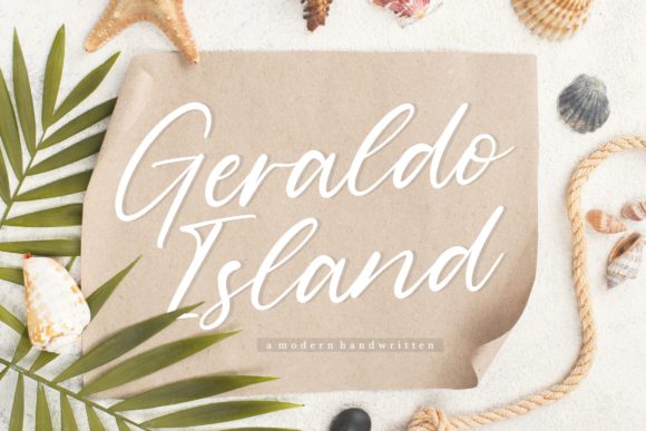 Geraldo Island Font Poster 1