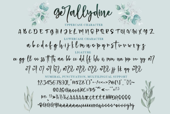 Gerallydine Font Poster 9
