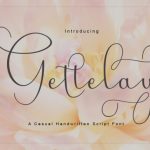 Gettelay Font Poster 1