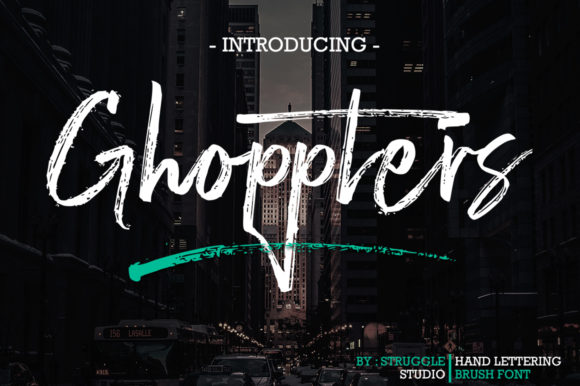 Ghoppters Font Poster 1