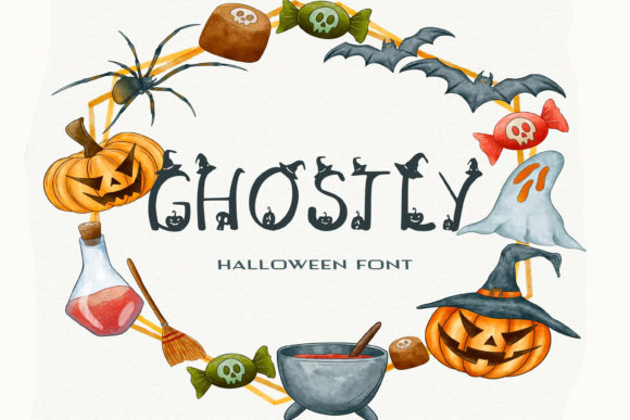 Ghostly Font Poster 1
