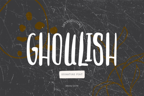 Ghoulish Font Poster 1
