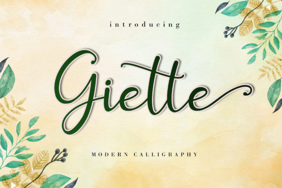 Giette Font Poster 1