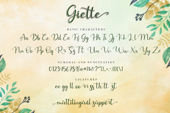 Giette Font Poster 11