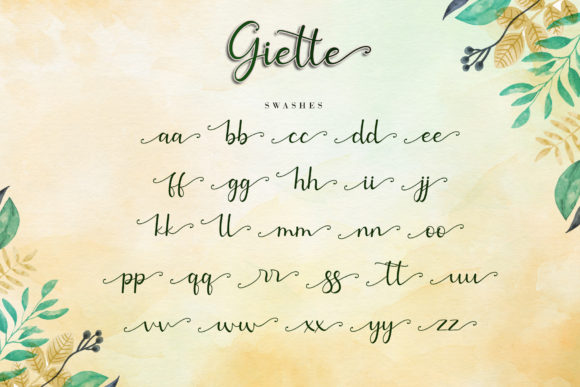 Giette Font Poster 12