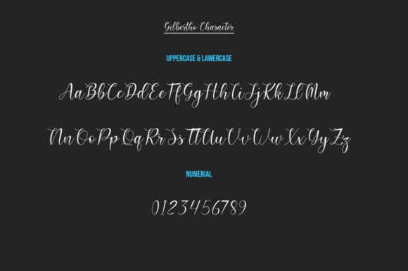 Gilbertho Font Poster 8