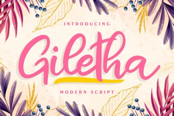 Giletha Font Giletha Font Poster 1