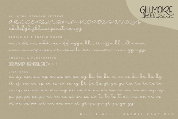 Gillmore & Billmore Font Poster 9