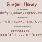Ginger Honey Font Poster 7