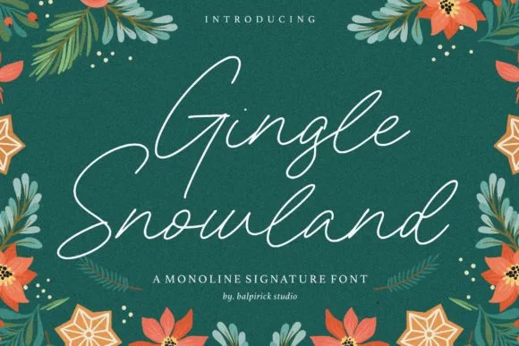 Gingle Snowland Font Poster 1