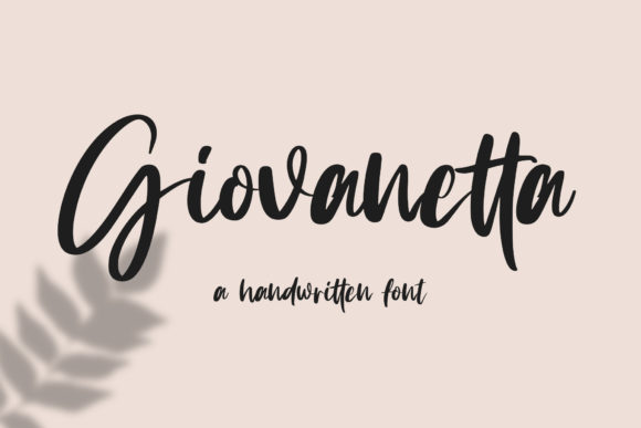 Giovanetta Font Poster 1