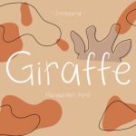 Giraffe Font Poster 1