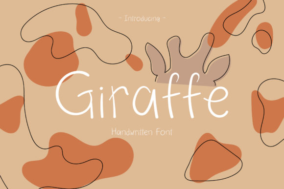 Giraffe Font Poster 1