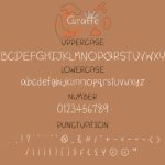 Giraffe Font Poster 3