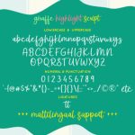 Giraffe Highlight Font Poster 8