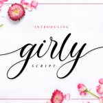 Girly Font Poster 1