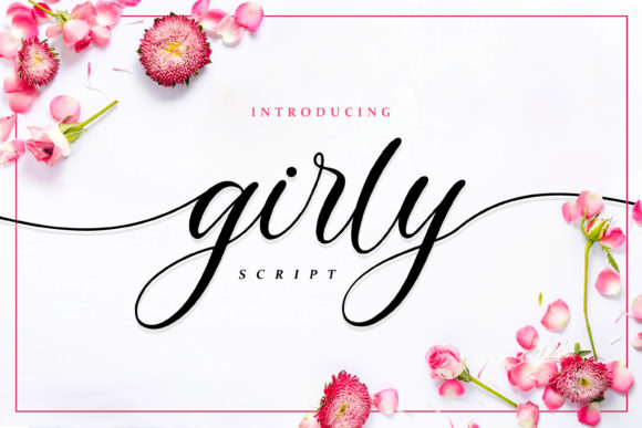 Girly Font Poster 1