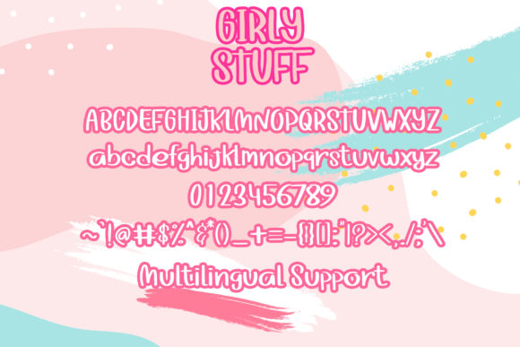 Girly Stuff Font Poster 6