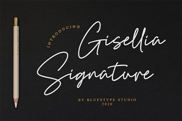 Gisellia Signature Font Poster 1