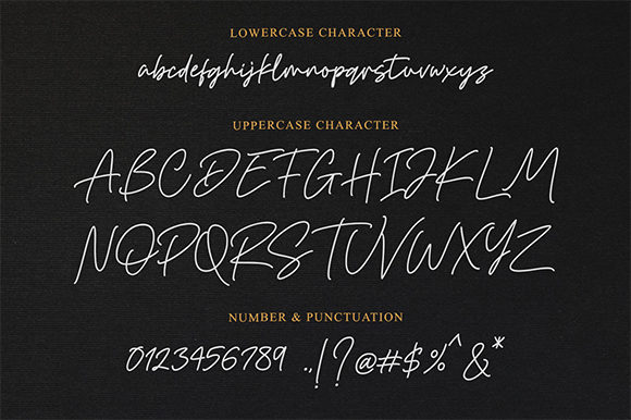 Gisellia Signature Font Poster 7