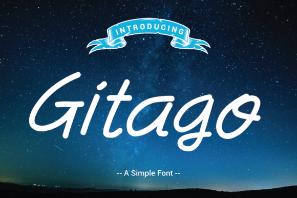 Gitago Font Gitago Font Poster 1