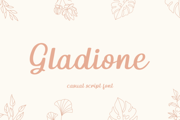 Gladione Font Gladione Font Poster 1