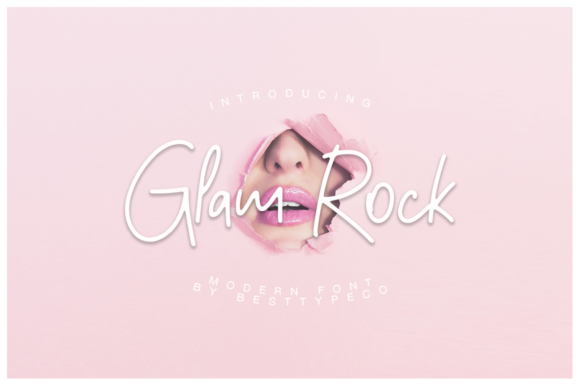 Glam Rock Font Poster 1