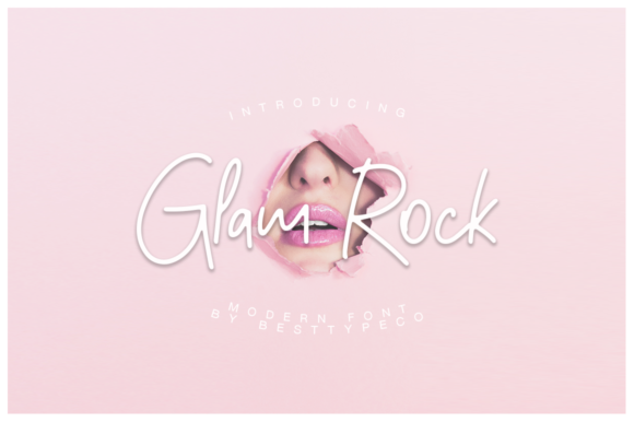 Glam Rock Font Glam Rock Font Poster 1