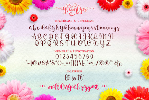 Glamlips Font Poster 8