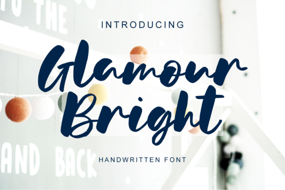 Glamour Bright Font Poster 1